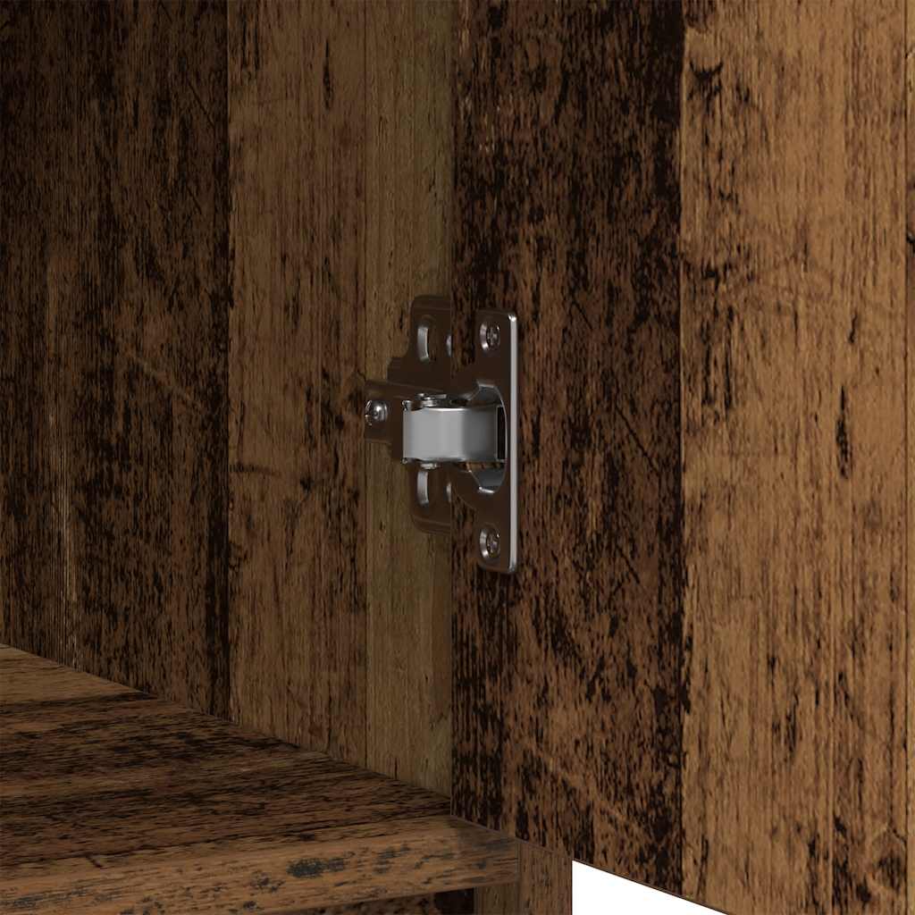 Sideboard with Drawers and Doors Old Wood 70.5x34x74.5 cm